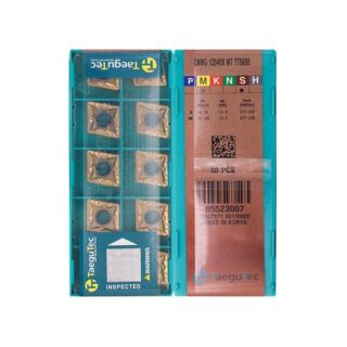 Original TaeguTec CNMG120408-MT TT5080 Carbide Turning Insert - Diamond 80° (10 PCS)
