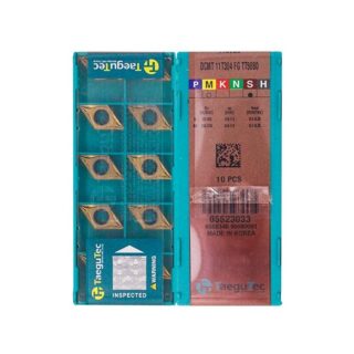 Original TaeguTec DCMT11T304-FG TT5080 Carbide Turning Insert - Diamond 55° (10 PCS)