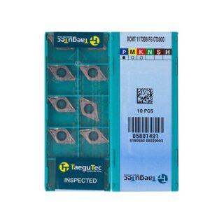 Original TaeguTec DCMT11T308-FG CT3000 Carbide Turning Insert - Diamond 55° (10 PCS)