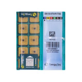 Original TaeguTec SEKN1504AFTN-HPN TT7080 Carbide Milling Insert - Square (10 PCS)