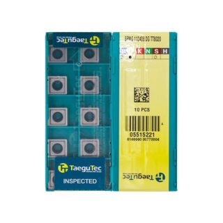 Original TaeguTec SPMG110408-DG TT8020 Carbide Insert - Square | Cast Iron (10 PCS)