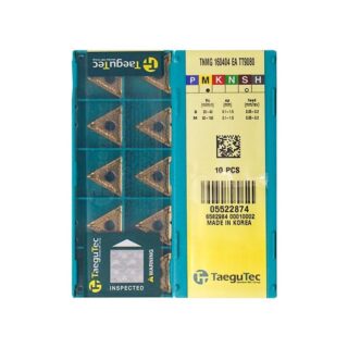 Original TaeguTec TNMG160404-EA TT9080 Carbide Turning Insert - Triangle | Stainless Steel & More (10 PCS)