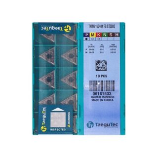 Original TaeguTec TNMG160404-FG CT3000 Carbide Turning Insert - Triangle (10 PCS)