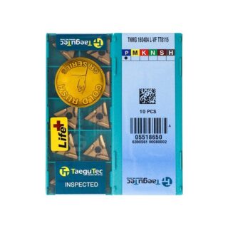 Original TaeguTec TNMG160404L-VF TT8115 Carbide Turning Insert - Triangle (10 PCS)