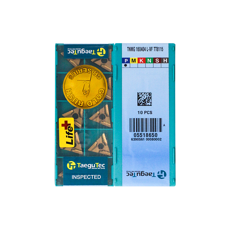 Taegutec TNMG160404L-VF TT8115 Carbide Turning Insert - Triangle (10 PCS)