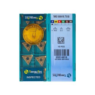 Original TaeguTec TNMG160404-ML TT5100 Carbide Turning Insert - Triangle (10 PCS)