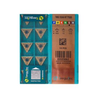 Original TaeguTec TNMG160404-MT TT5080 Carbide Turning Insert - Triangle (10 PCS)