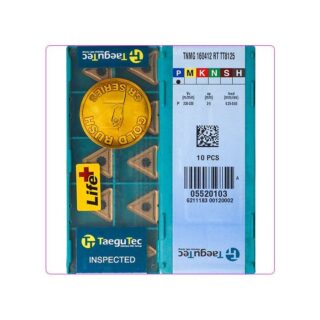 Original TaeguTec TNMG160412-RT TT8125 Carbide Turning Insert - Triangle | Steel (10 PCS)
