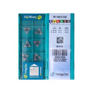 Original TaeguTec TPMT110304-FG CT3000 Carbide Turning Insert - Triangle (10 PCS)