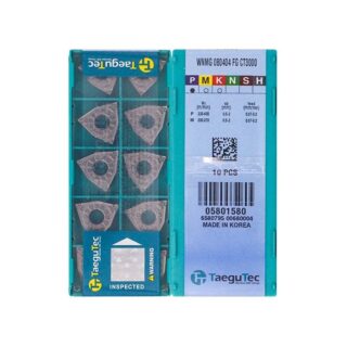Original TaeguTec 080404 CT3000 Carbide Insert (10 PCS) WNMG FG WNMG 080404 FG CT3000