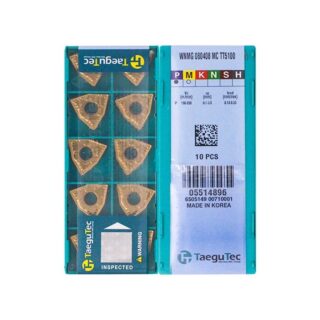 Original TaeguTec WNMG080408-MC TT5100 Carbide Turning Insert - Trigon 80° (10 PCS)