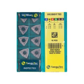 Original TaeguTec WNMG080408-MT TT8020 Carbide Turning Insert - Trigon 80° | Cast Iron (10 PCS)