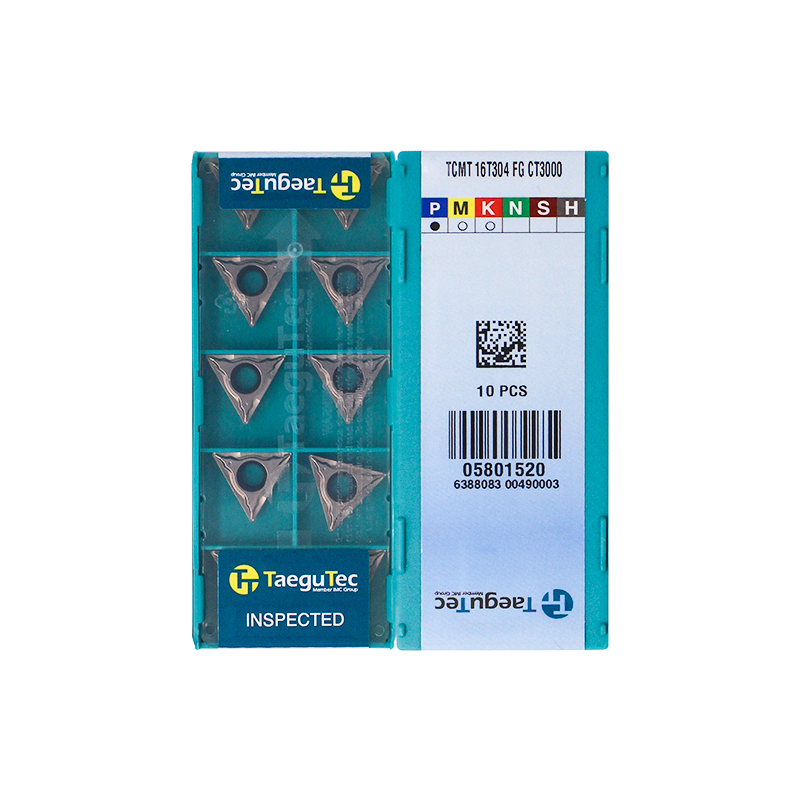 Taegutec TCMT16T304-FG CT3000 Carbide Turning Insert - Triangle | Steel (10 PCS)