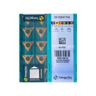 Original TaeguTec TCMT16T308-MT TT5100 Carbide Turning Insert - Triangle (10 PCS)