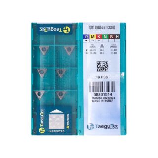 Original TaeguTec 090204 CT3000 Carbide Insert (10 PCS) TCMT MT TCMT 090204 MT CT3000