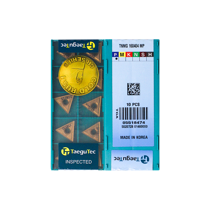 Taegutec TNMG160404-MP TT8115 Carbide Turning Insert - Triangle (10 PCS)
