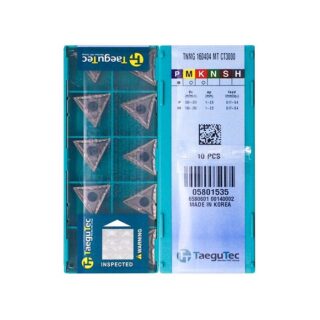 Original TaeguTec TNMG160404-MT CT3000 Carbide Turning Insert - Triangle (10 PCS)