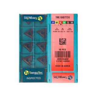 Original TaeguTec TNMG160408 TT7310 Carbide Turning Insert - Triangle (10 PCS)