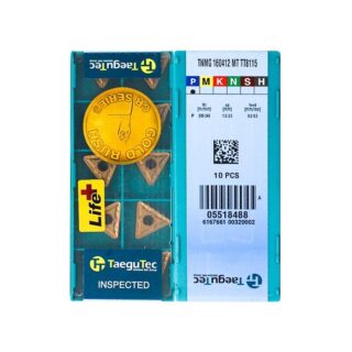 Original TaeguTec TNMG160412-MT TT8115B Carbide Turning Insert - Triangle (10 PCS)