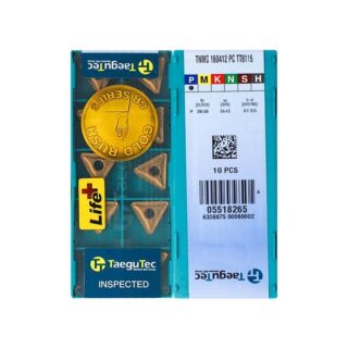 Original TaeguTec TNMG160412-PC TT8115 Carbide Turning Insert - Triangle (10 PCS)