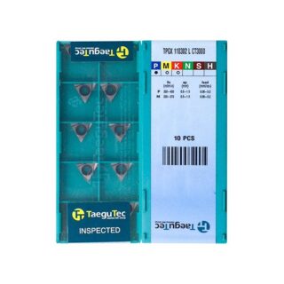 Original TaeguTec TPGX110302L CT3000 Carbide Turning Insert - Triangle (10 PCS)