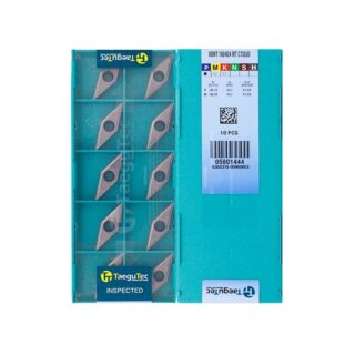 Original TaeguTec VBMT160404-MT CT3000 Carbide Turning Insert - Diamond 35° (10 PCS)