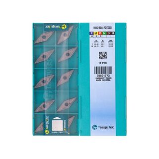 Original TaeguTec VNMG160404-FG CT3000 Carbide Turning Insert - Diamond 35° (10 PCS)