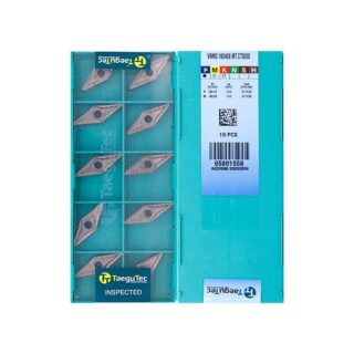 Original TaeguTec VNMG160408-MT CT3000 Carbide Turning Insert - Diamond 35° (10 PCS)