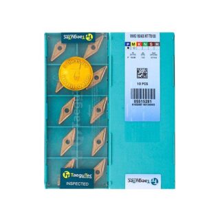 Original TaeguTec VNMG160408-MT TT5100 Carbide Turning Insert - Diamond 35° (10 PCS)