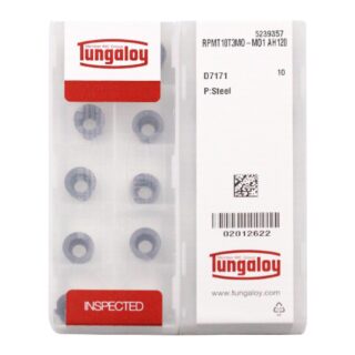Original Tungaloy RPMT10T3MO-M01 AH120 Carbide Milling Insert - Round | Hardened Steel (10 PCS)