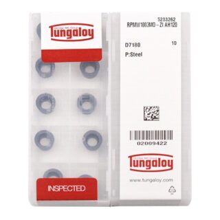 Original Tungaloy RPMW1003MO-ZI AH120 Carbide Milling Insert - Round | Hardened Steel (10 PCS)