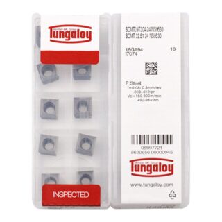 Original Tungaloy SCMT09T304-24 NS9530 Carbide Turning Insert - Square (10 PCS)
