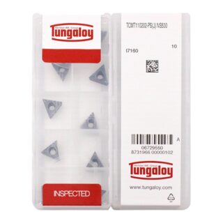 Original Tungaloy TCMT110202-PS NS530 Carbide Turning Insert - Triangle (10 PCS)