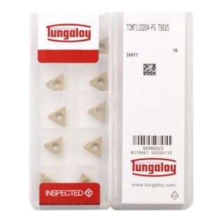 Original Tungaloy TCMT110204-PS T9025 Carbide Turning Insert - Triangle (10 PCS)