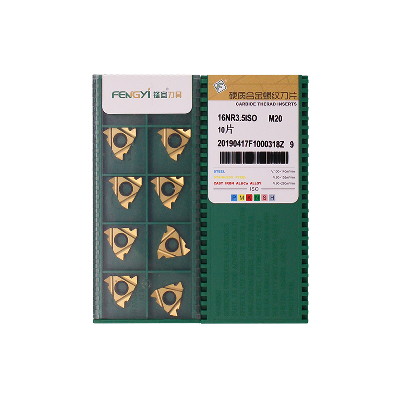 CNC 16NR3.5ISO Carbide Insert | Steel, Stainless Steel (10 PCS)