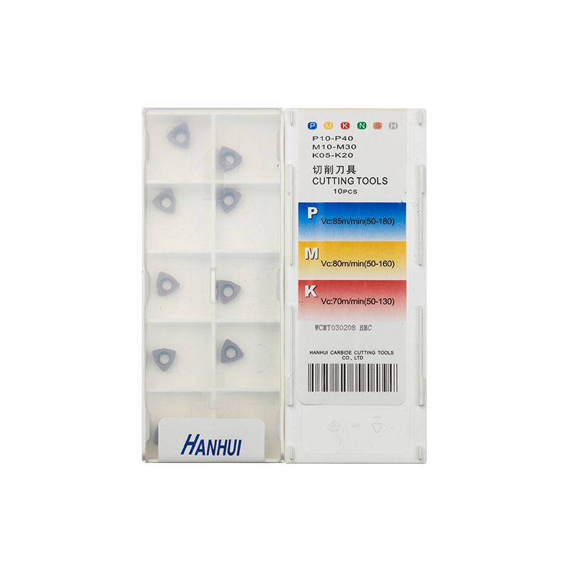 CNC WCMT030208 Carbide Insert - Trigon 80° | Steel, Stainless Steel (10 PCS)