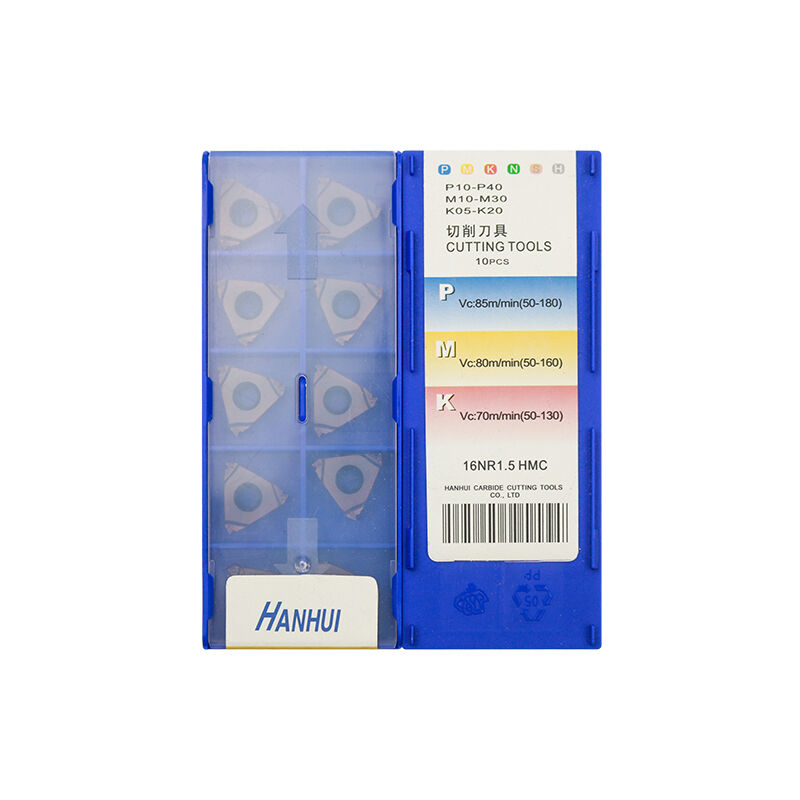 CNC 16NR1.5 Carbide Insert | Heat-resistant (10 PCS) 16NR1.5 HMC