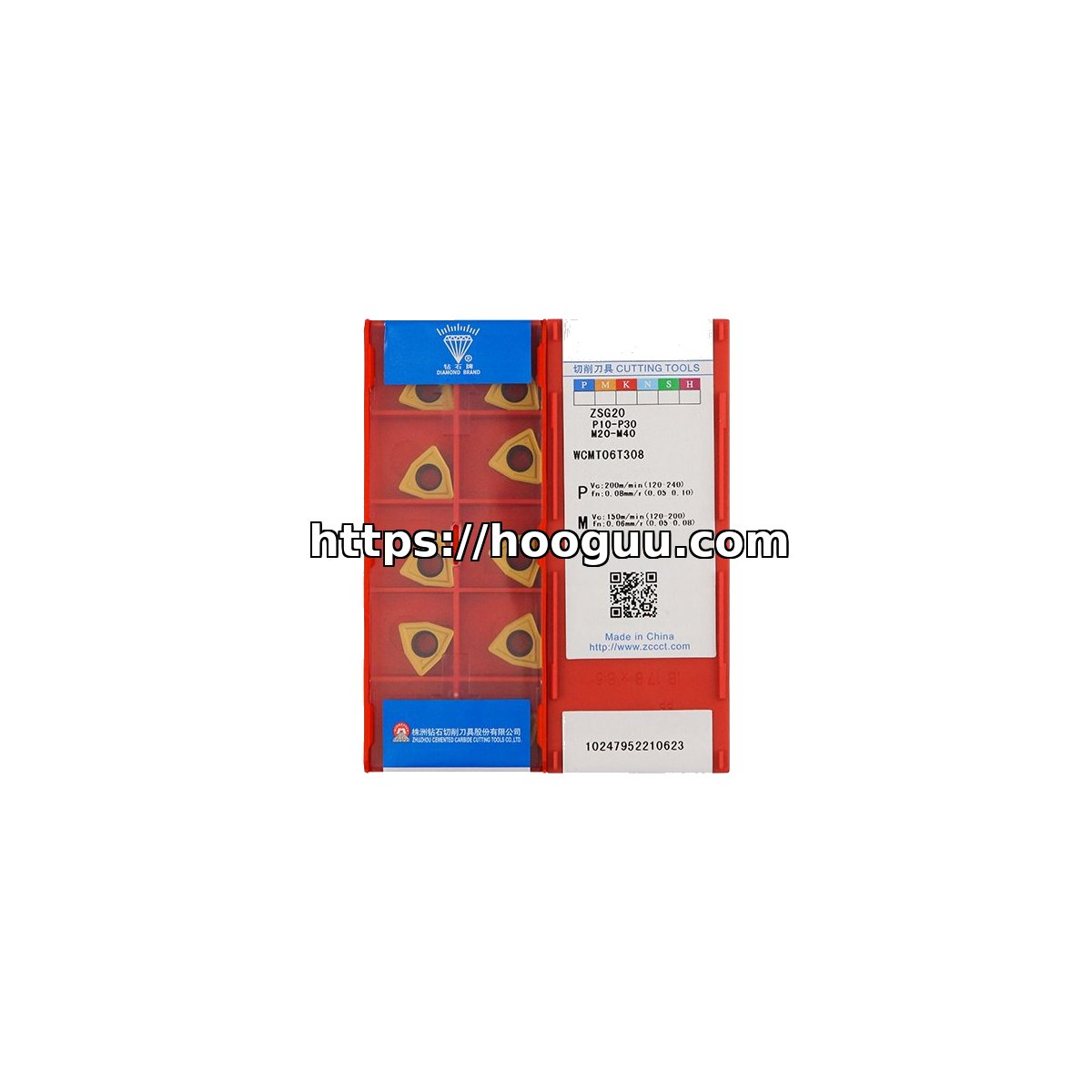 Original ZCC-CT WCMT06T308 Carbide Insert - Trigon 80° | Steel (10 PCS) ZSG20 WCMT06T308 ZSG20 - Image 2