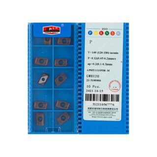 Original Chang Cheng APMT1135PDR-M GW8120 Carbide Milling Insert - Parallelogram 85° (10 PCS)