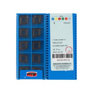 Original Chang Cheng CNMG120408-V2 CK515 Carbide Turning Insert - Diamond 80° (10 PCS)