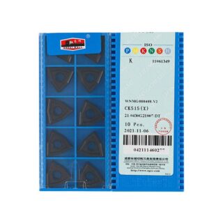 Original Chang Cheng WNMG080412-V2 CK515 Carbide Turning Insert - Trigon 80° (10 PCS)