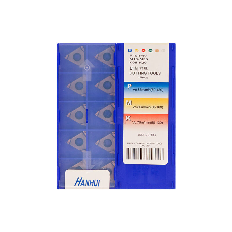 CNC 16ER1.0 Carbide Insert | Steel, Aluminum (10 PCS) 16ER1.0 HMA
