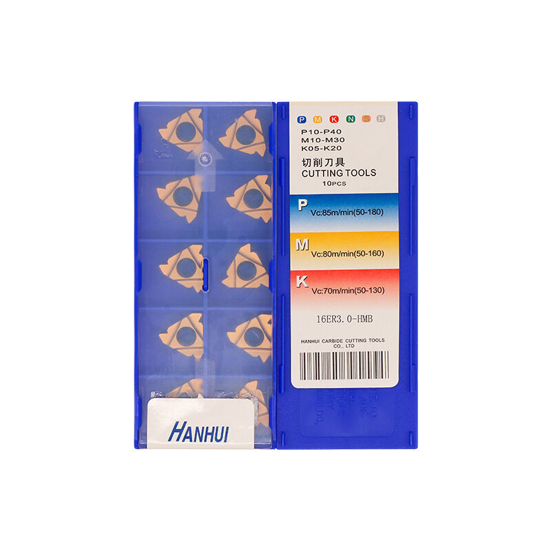 CNC 16ER3.0 Carbide Insert | Steel, Stainless Steel (10 PCS) 16ER3.0 HMB