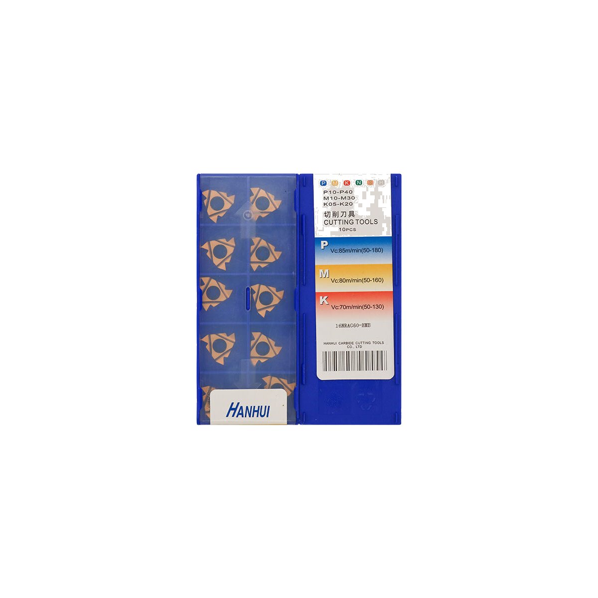 CNC 16NRAG60 Carbide Insert (10 PCS) 16NRAG60 HMB