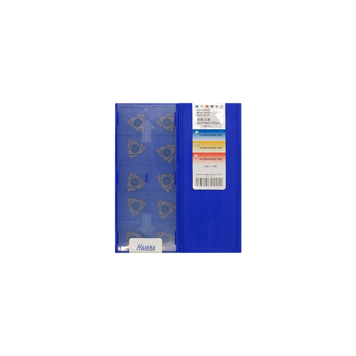 CNC 22NR3.5 Carbide Insert | Steel, Heat-resistant (10 PCS) 22NR3.5 HMC