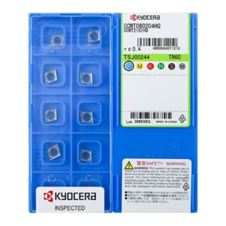 Original Kyocera CCMT060204-HQ Carbide Turning Insert - Diamond 80° (10 PCS) TN60 CCMT060204-HQ TN60