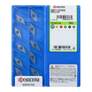 Original Kyocera VBMT110304-HQ Carbide Turning Insert - Diamond 35° (10 PCS) TN60 VBMT110304-HQ TN60
