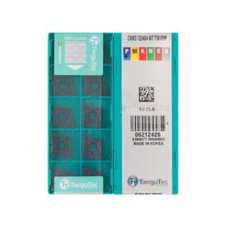 Original TaeguTec CNMG120404-MT TT8125 Carbide Turning Insert - Diamond 80° | Steel (10 PCS) TT8125B CNMG120404-MT TT8125B