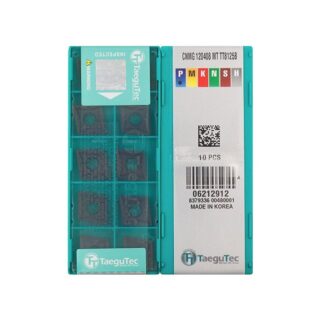 Original TaeguTec CNMG120408-MT TT8125 Carbide Turning Insert - Diamond 80° | Steel (10 PCS) TT8125B CNMG120408-MT TT8125B