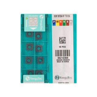 Original TaeguTec SCMT09T304-MT TT8125 Carbide Turning Insert - Square | Steel (10 PCS) TT8125B SCMT09T304-MT TT8125B